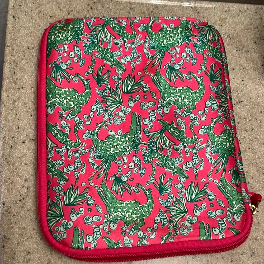 Lilly Pulitzer Pink and Green Floral Tablet Case
